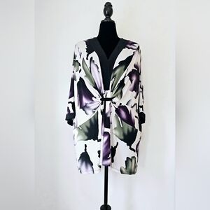 STUDIO 1940 Size 30/32W Women's Cinched Waist Multicolored‎ Top